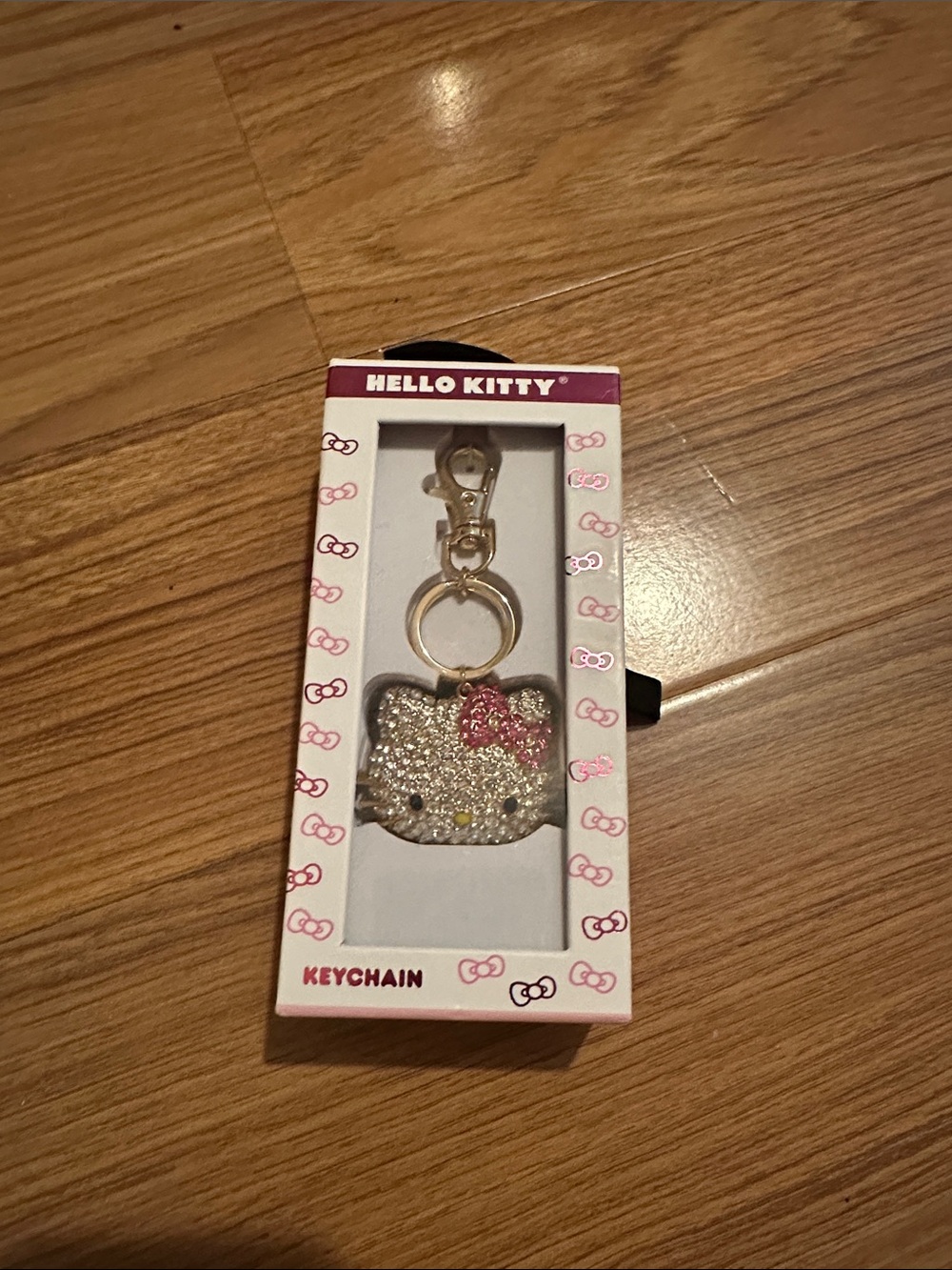 Hello Kitty Pink Bow Keychain